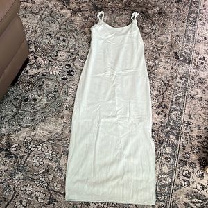 Maxi sea foam green dress